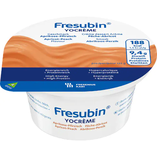 Fresubin YoCreme Aprikos-Fersken 4 x 125 g