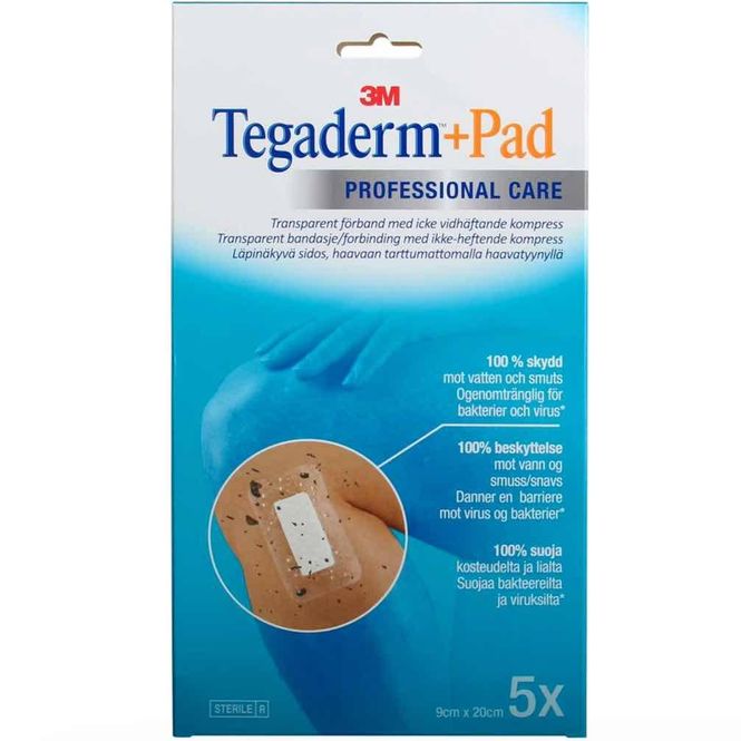 Hovedbilde Tegaderm+Pad 9x20cm Professional Care Vanntett Kompress 5 stk
