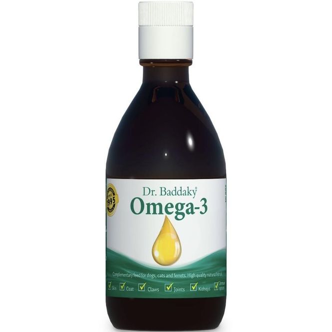 Hovedbilde Dr. Baddaky Omega-3 Fiskeolje Til Dyr 200 ml