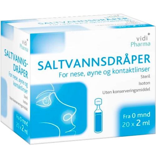 Vidi Pharma Saltvannsdråper 20 x 2 ml