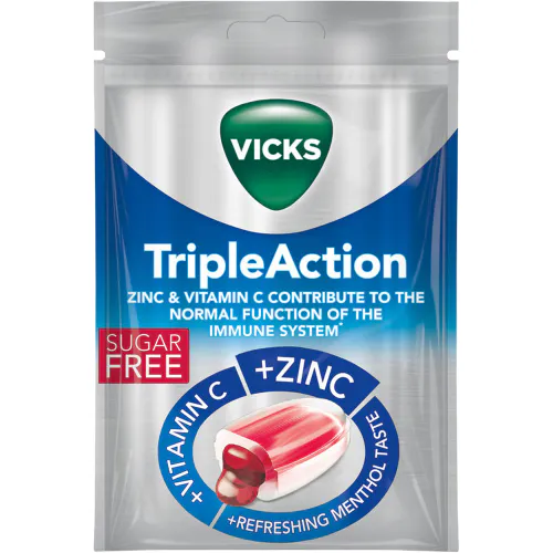 Vicks Triple Action Halstablett 72 g