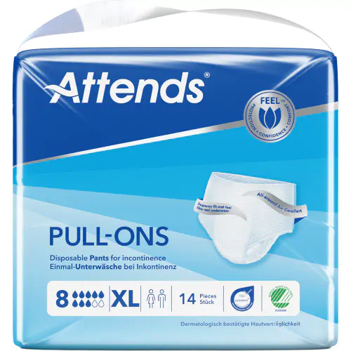 Attends Pull-Ons 8 XL Buksebleier 14 stk