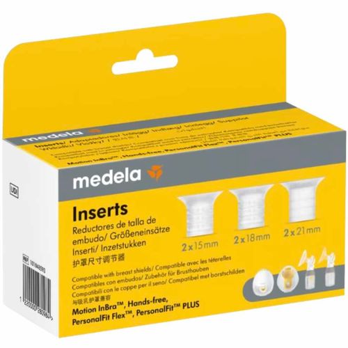 Medela Brysttraktinnlegg 15 mm, 18 mm og 21 mm 1 sett
