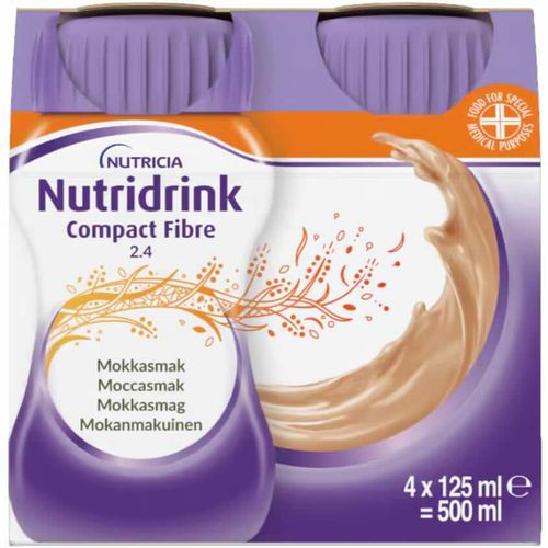 Nutridrink Compact Fibre 2,4 kcal Mokka 4 x 125 ml