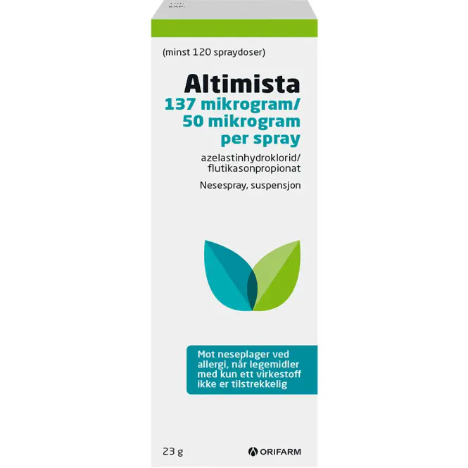 Hovedbilde Altimista Nesespray 137+50 µg/dose 120 doser