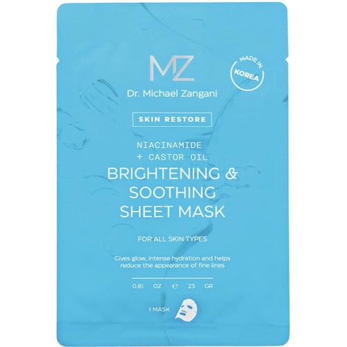 Michael Zangani Skin Restore Brightening & Soothing Sheet Mask 1 stk