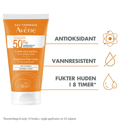 Avène Sun Face Cream SPF50+ 50 ml