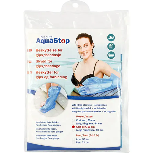 Aquastop Dusjbeskyttelse Voksen Ben Kort 1 stk
