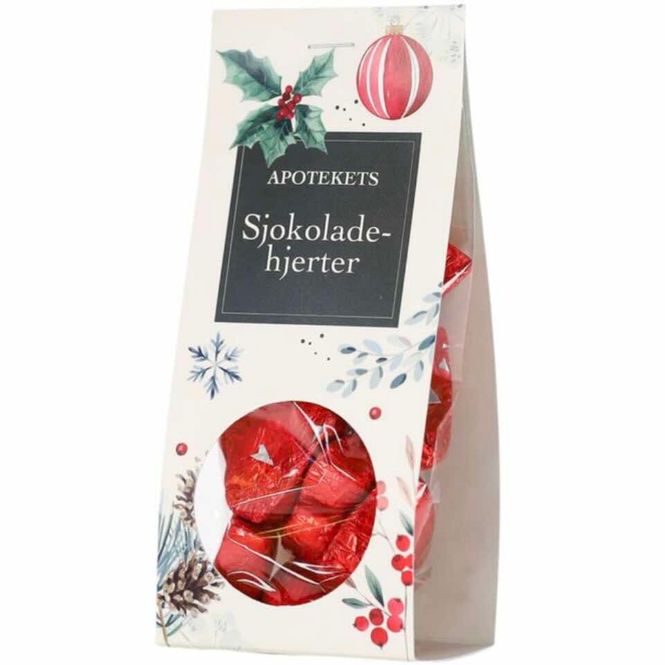 Hovedbilde Apotekets Sjokoladehjerter 130 g