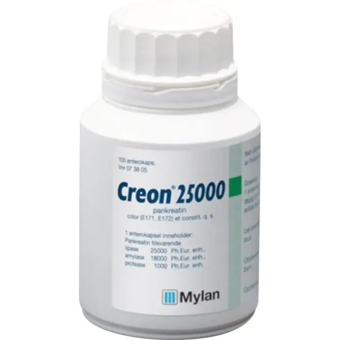 Hovedbilde Creon 25000 Enterokapsler 100 stk