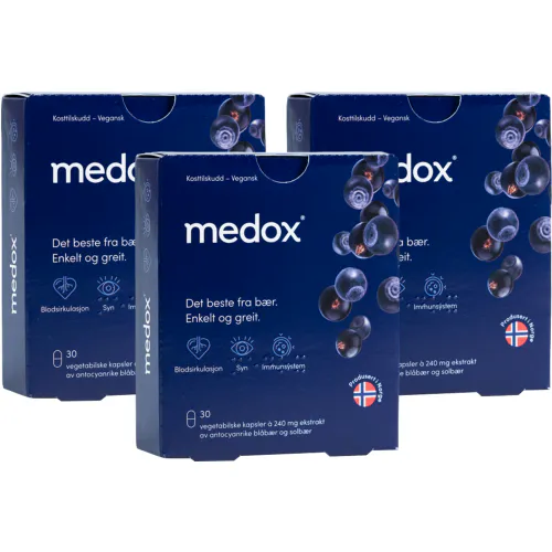 Medox Antocyaner Megapack - 3 x 30 kapsler