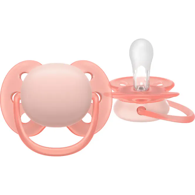 Hovedbilde Avent Ultra Soft Narresmokk 0-6m Gul/Rosa 2 stk
