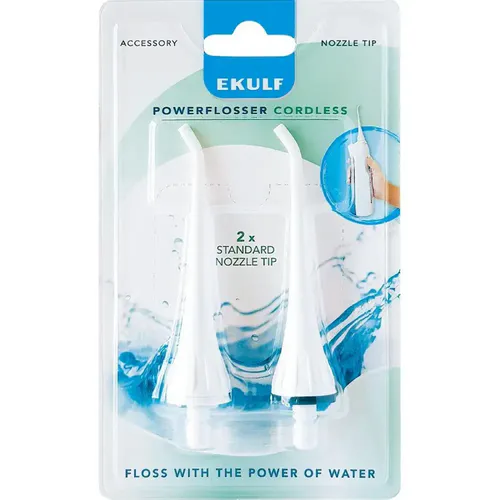 Ekulf Powerflosser Cordless Standard Nozzle Tip 2 stk