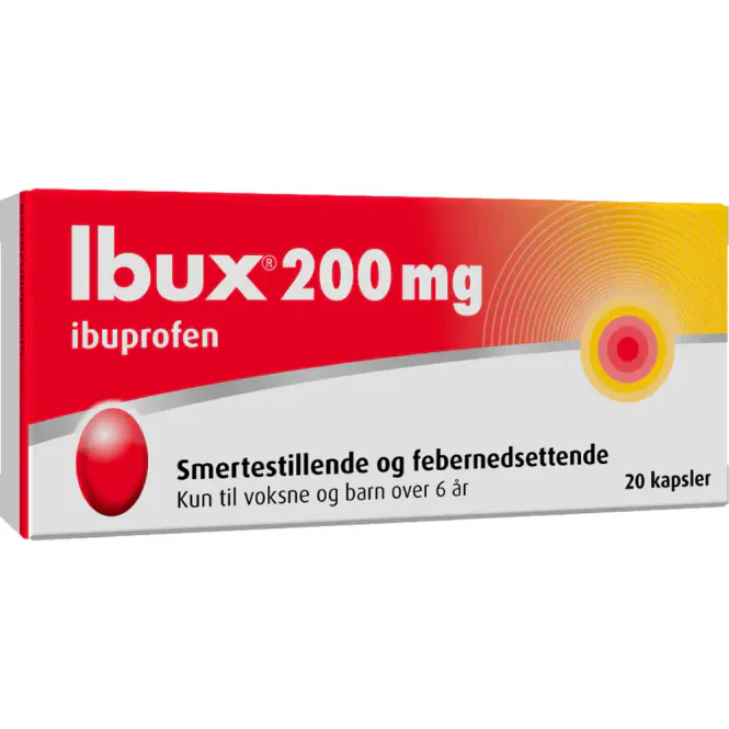 Hovedbilde Ibux Kapsler 200 mg 20 stk