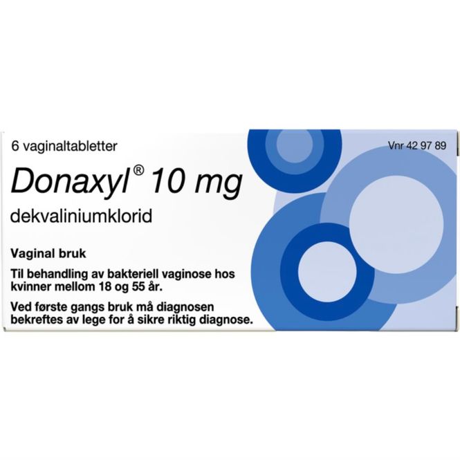 Hovedbilde Donaxyl 10 mg Vaginaltabletter 6 stk