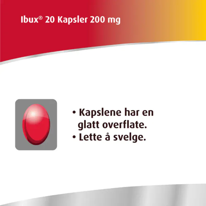 Hovedbilde Ibux Kapsler 200 mg 20 stk