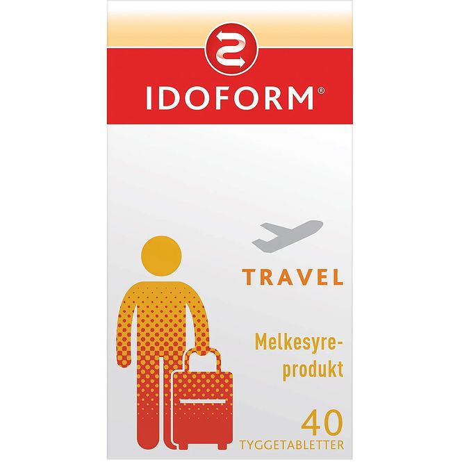 Hovedbilde Idoform Travel Tyggetabletter m/Melkesyrebakterier 40 stk