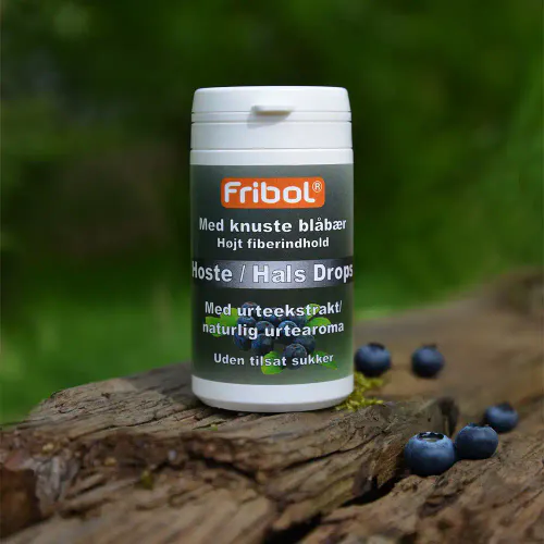 Fribol Sukkerfri Hoste/Hals Drops Blåbær 60 g