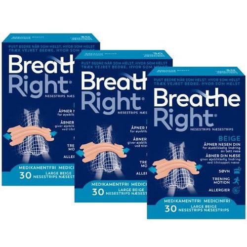 Breathe Right Nesestrips Megapack - 3 x 30 stk