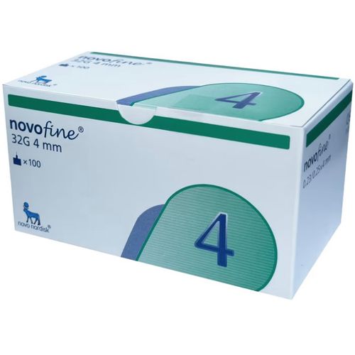 NovoFine Pennekanyle 32G 0,23 x 4 mm 100 stk