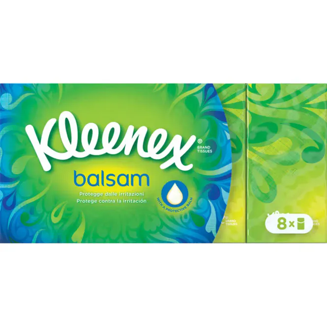 Hovedbilde Kleenex Balsam Lommetørkler 9 ark 8 stk