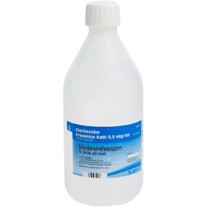 Hovedbilde Klorhexidin Liniment 0,5 mg/ml 1000 ml