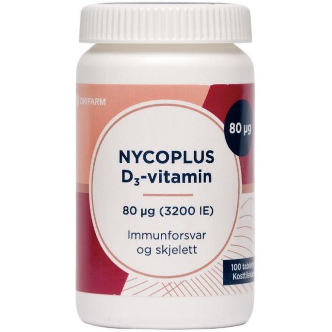 Hovedbilde Nycoplus D3-vitamin 80 μg Tabletter 100 stk