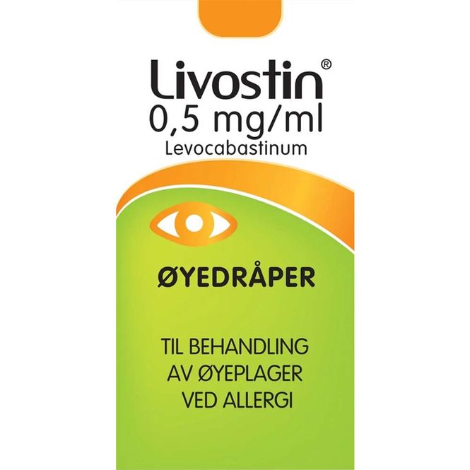 Hovedbilde Livostin 0,5 mg/ml Øyedråper 4 ml