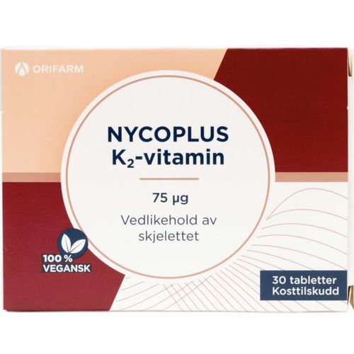 Nycoplus K2-vitamin 75 µ Tabletter 30 stk