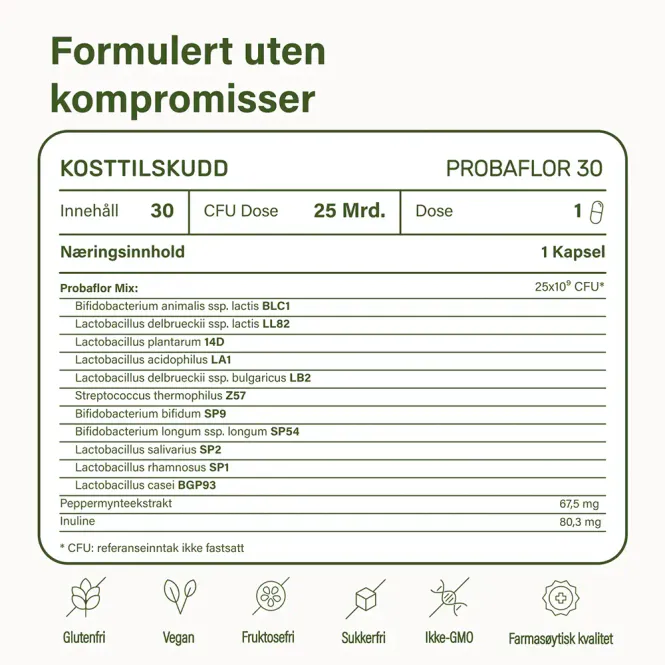 Hovedbilde Nupure Probaflor Kapsler 30 stk