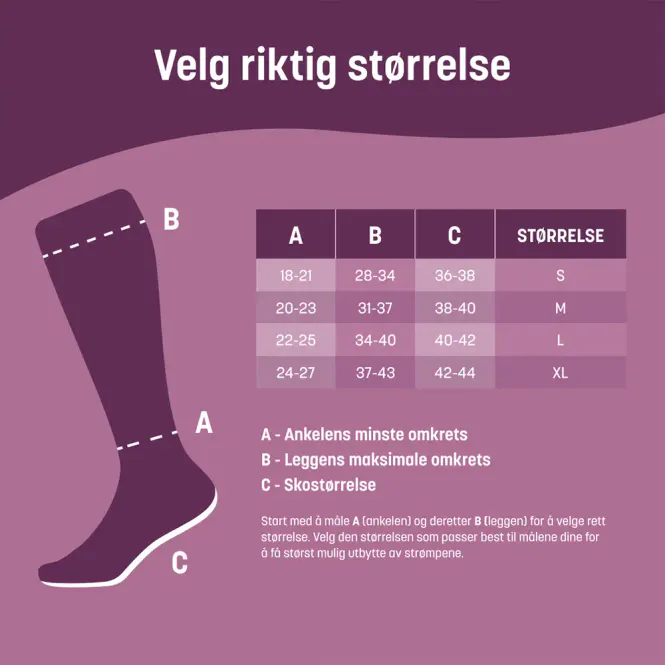 Hovedbilde Mabs Nylon Kompresjonsstrømpe Kne Sort L 1 Par