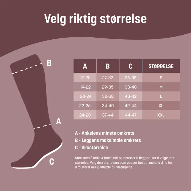 Hovedbilde Mabs Ull Kompresjonsstrømpe Kne Sort L 1 Par