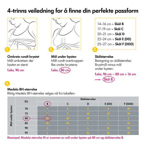 Medela Keep Cool-BH Hvit M 1 stk