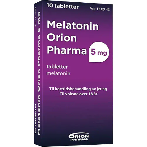 Melatonin Orion Pharma 5 mg Tabletter 10 stk