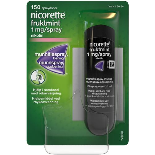 Nicorette Munnspray 1 mg/dose Fruktmint 150 doser