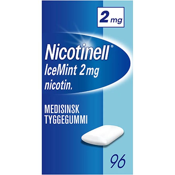 Hovedbilde Nicotinell Tyggegummi 2 mg Icemint 96 stk