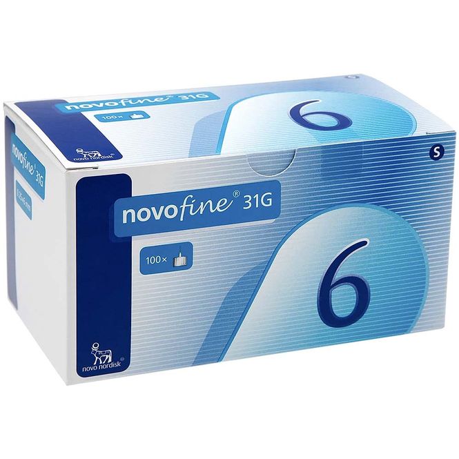 Hovedbilde Novofine Pennekanyle 31G 0,25 x 6 mm 100 stk