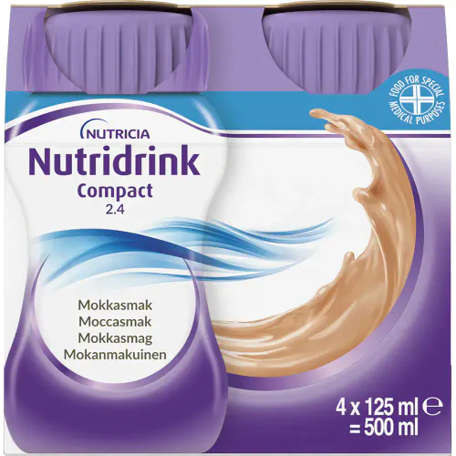 Nutridrink Compact Næringsdrikk Mokka 4 x 125 ml