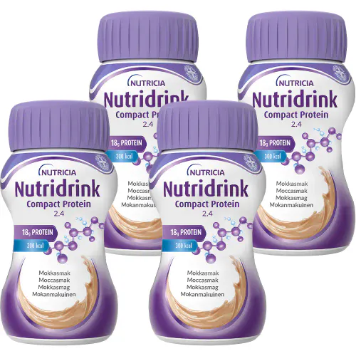 Nutridrink Compact Protein Næringsdrikk Mokka 4x125 ml