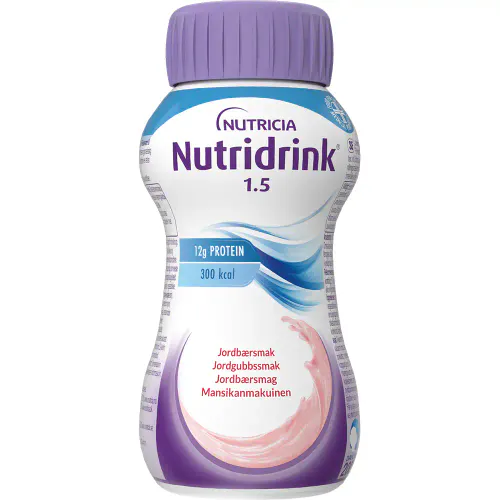 Nutridrink Næringsdrikk Jordbær 4 x 200 ml