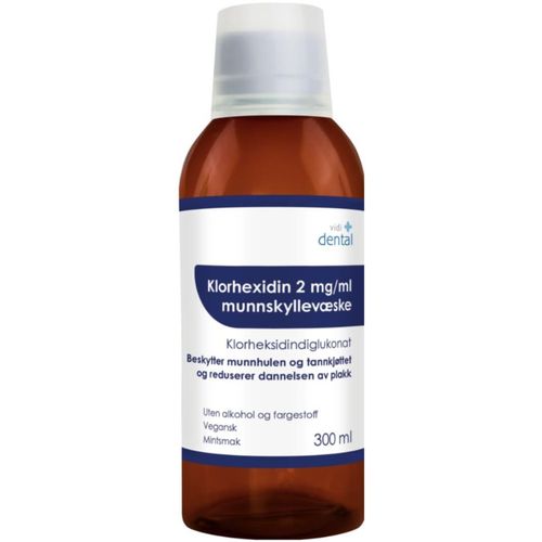 Vidi Dental Klorhexidin 2 mg/ml Munnskyllevæske 300 ml