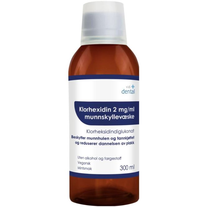 Hovedbilde Vidi Dental Klorhexidin 2 mg/ml Munnskyllevæske 300 ml