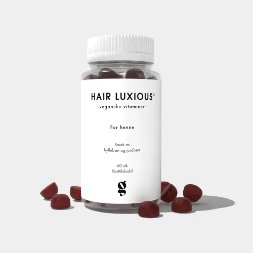 Hair Luxious For Henne Hyllebær & Jordbær Megapack - 3 x 60 gummies