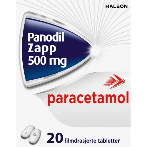 Panodil Zapp Tabletter 500 mg 20 stk