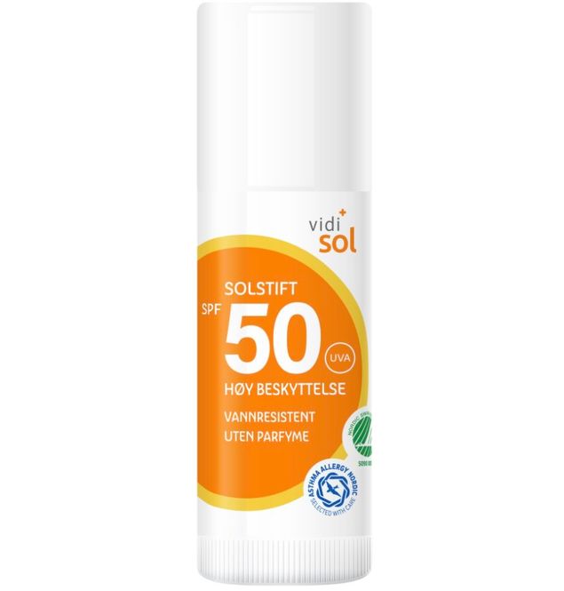 Hovedbilde Vidi Solstift SPF50 18 ml