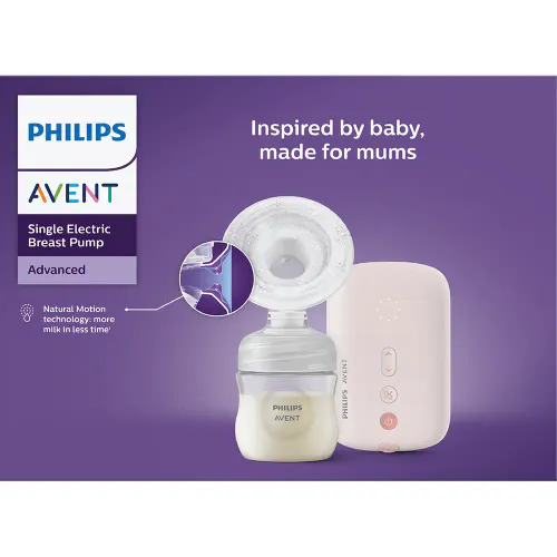 Avent Advance Elektrisk Brystpumpe Enkel 1 stk