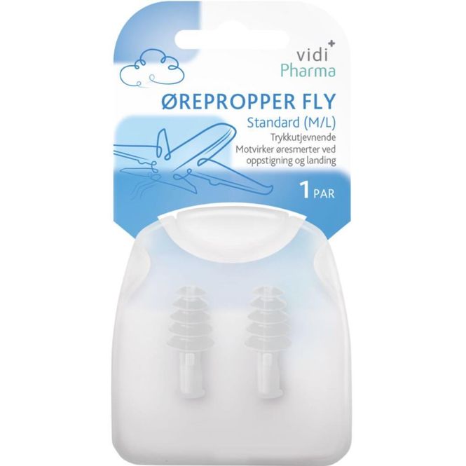 Hovedbilde Vidi Pharma Ørepropper Fly Standard (M/L) 1 par