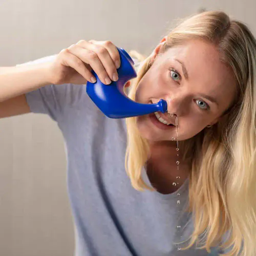 Rhino Horn Blå 1 stk Nesehorn skylling