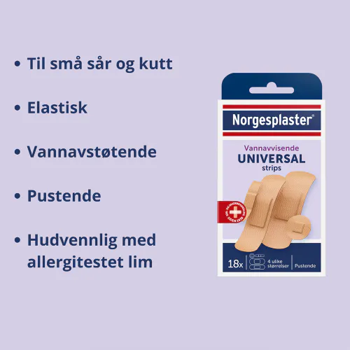 Norgesplaster Universal Strips 18 stk