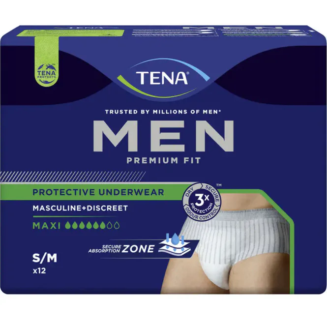 Hovedbilde Tena Men Premium Fit Protective Underwear Pants Maxi M 12 stk